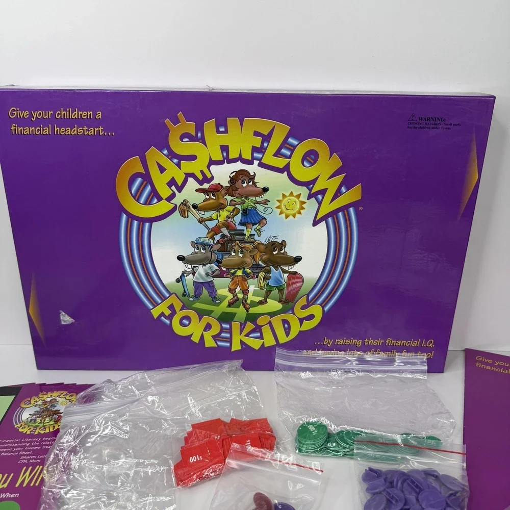 Cashflow For‎ Kids Board Game 2004 CASHFLOW Technologies EDUCATIONAL COMPLETE